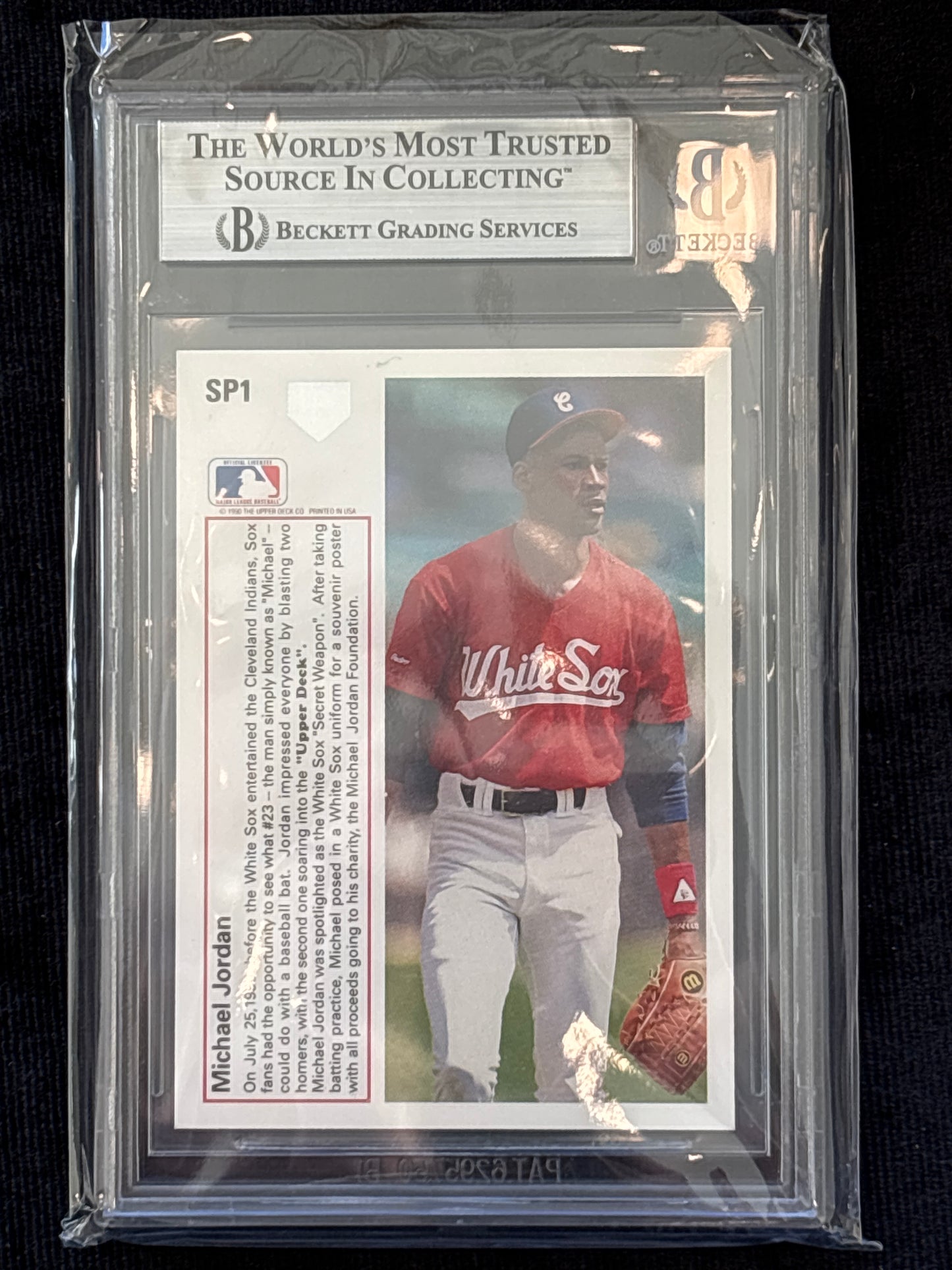 1991 Upper Deck White Sox Shown batting in Michael Jordan SP #SP1 /Shown BGS 9