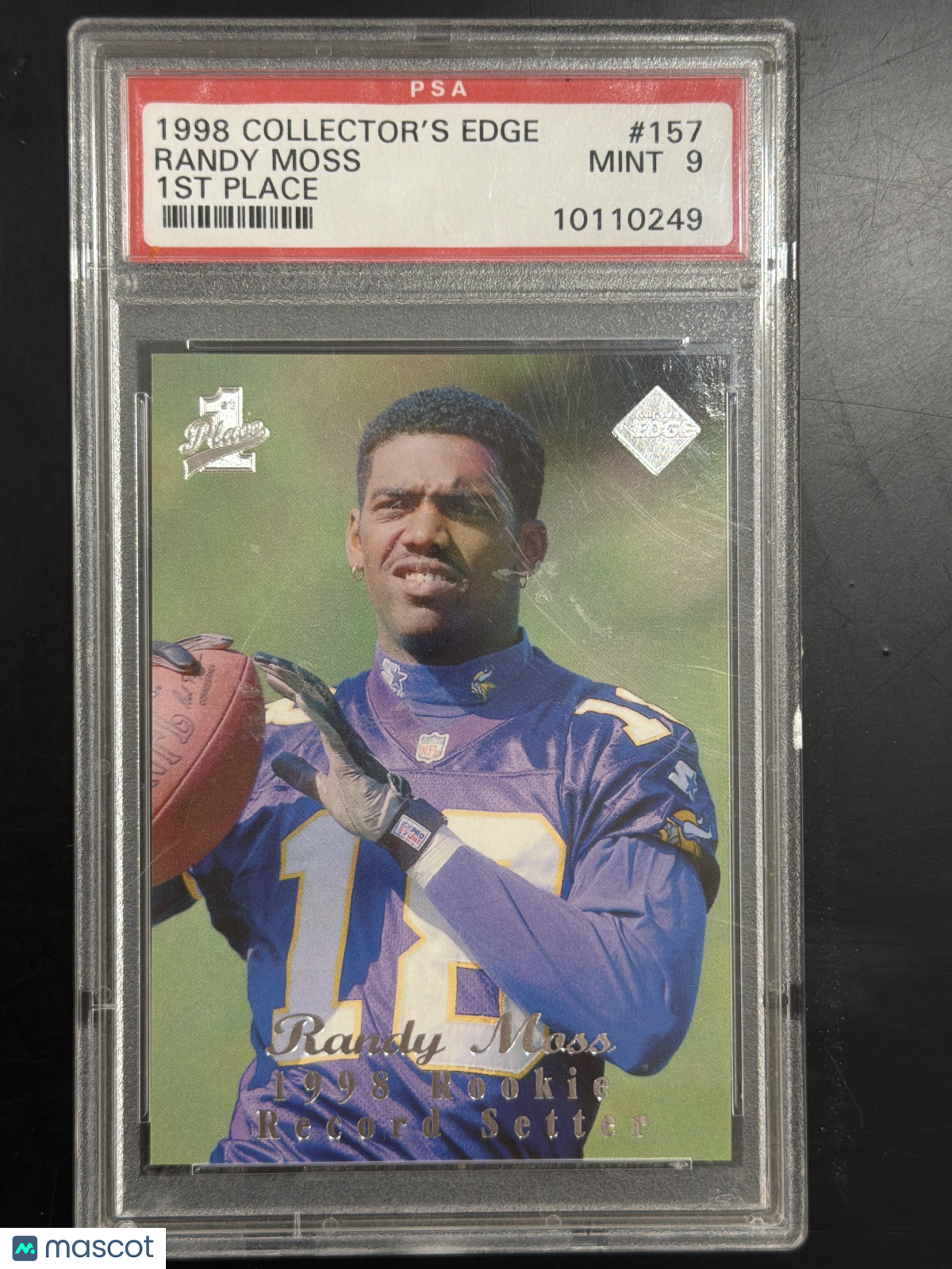 1998 Collector's Edge 1st Place Randy Moss #157 PSA 9