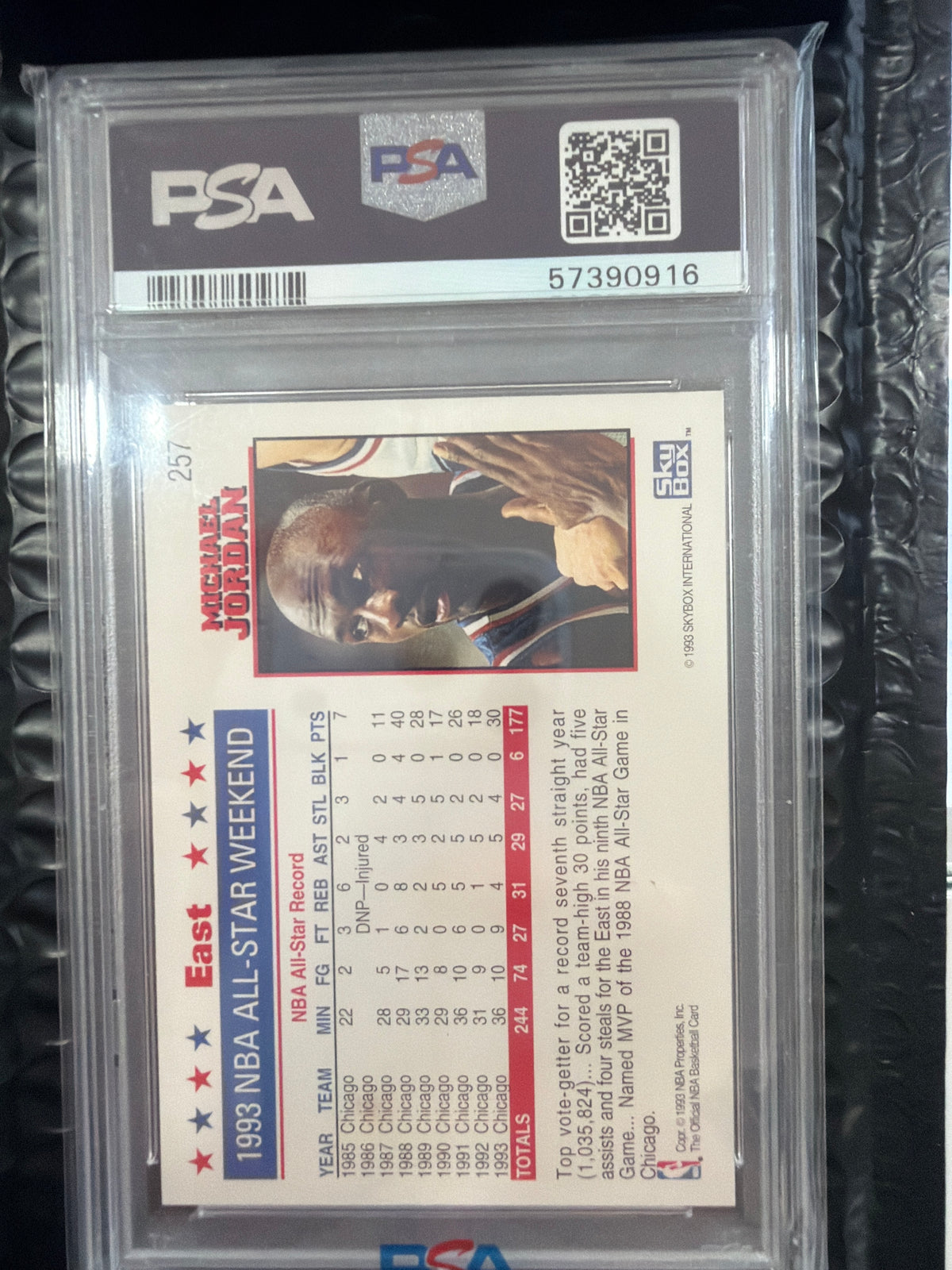 1993 Hoops Michael Jordan #257 PSA 9