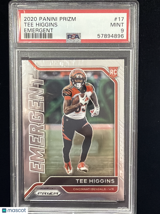 2020 Panini Prizm Emergent Tee Higgins #17 PSA 9