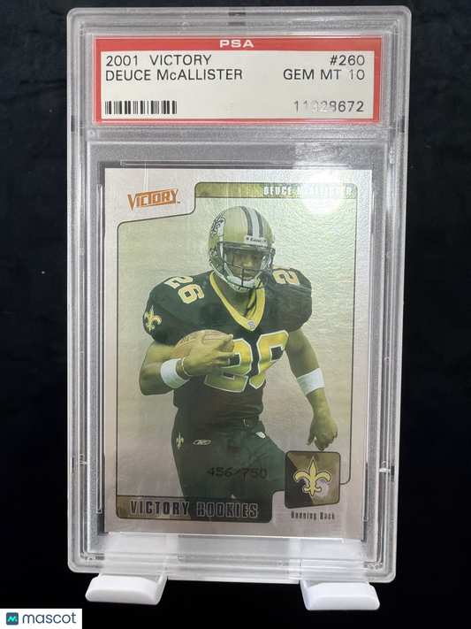 2001 Victory Deuce Mcallister #260 PSA 10