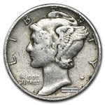 90% Silver Mercury Dime