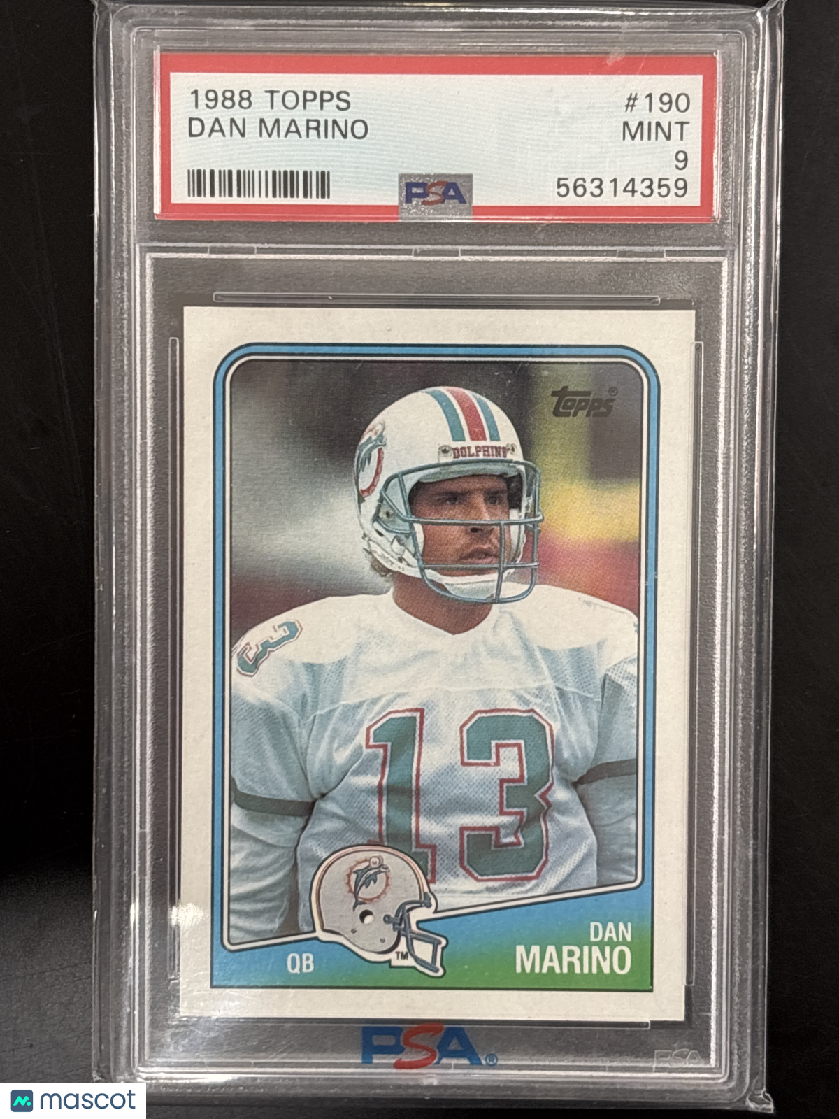 1988 Topps Dan Marino #190 PSA 9