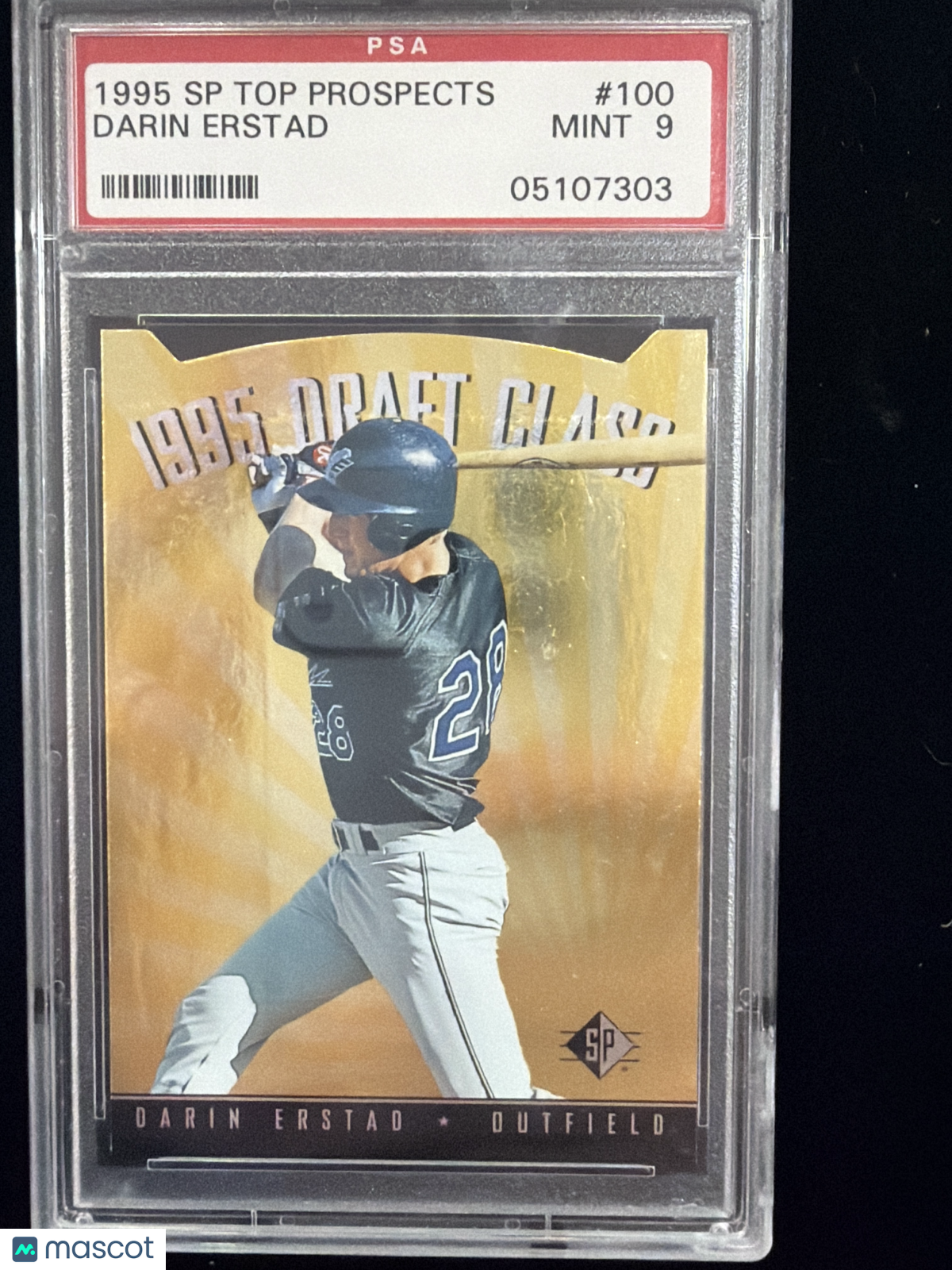 1995 SP Top Prospects Darin Erstad #100 PSA 9