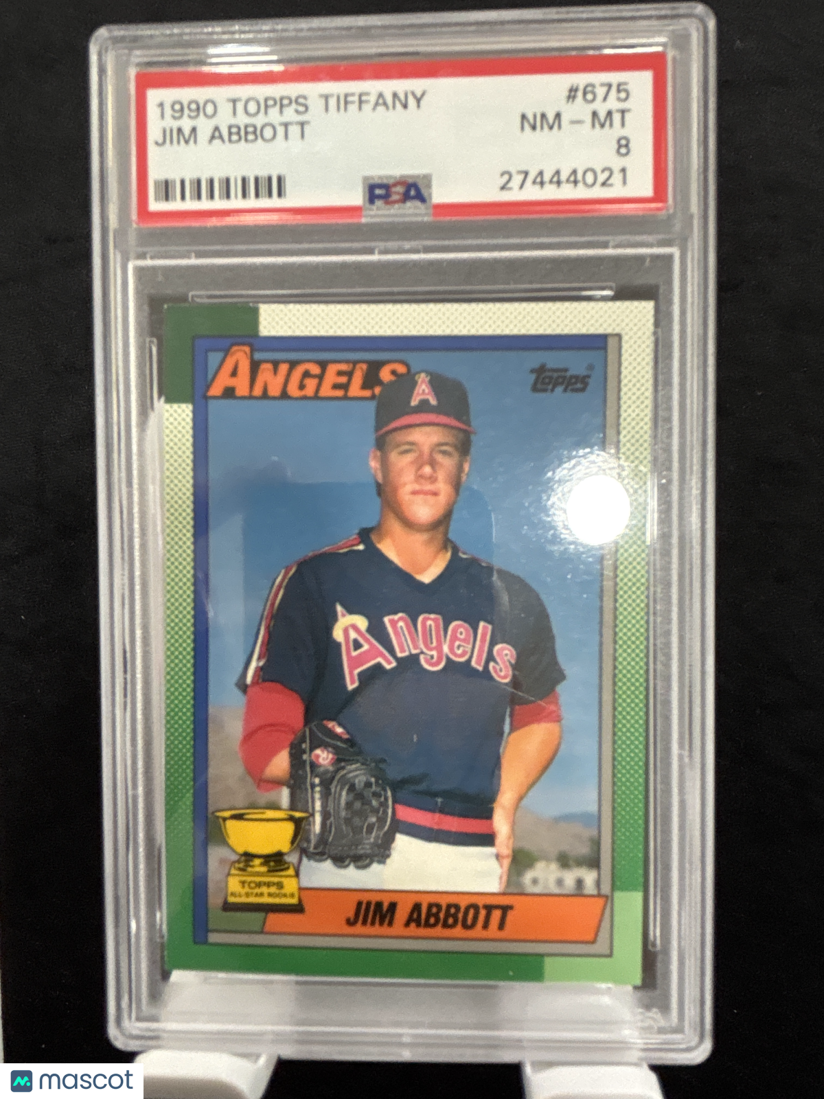 1990 Topps Tiffany Jim Abbott #675 PSA 8