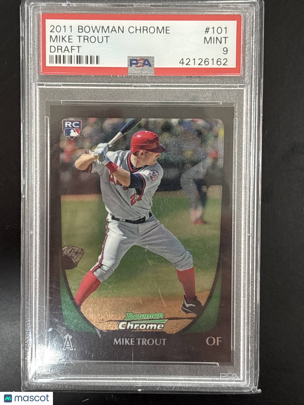2011 Bowman Chrome Draft Mike Trout #101 PSA 9