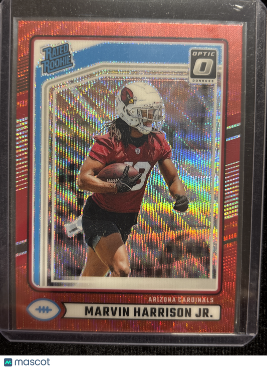 2024 Panini Donruss Optic Rated Rookie Marvin Harrison Jr. #393 Prizm Parallel