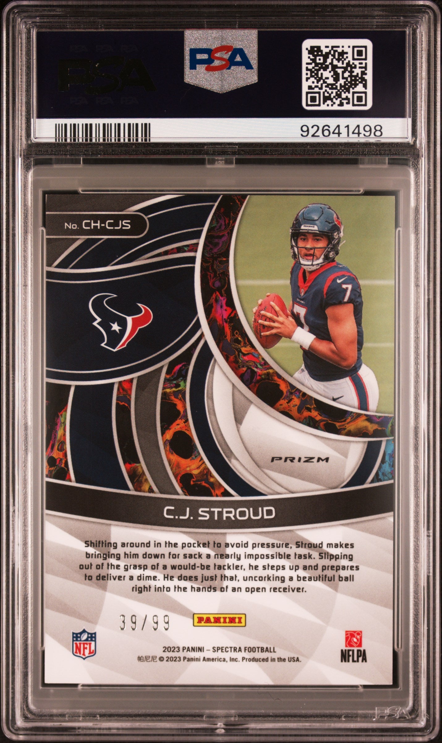 2023 Panini Spectra Chromatic CJ Stroud #CHCJS PSA 9