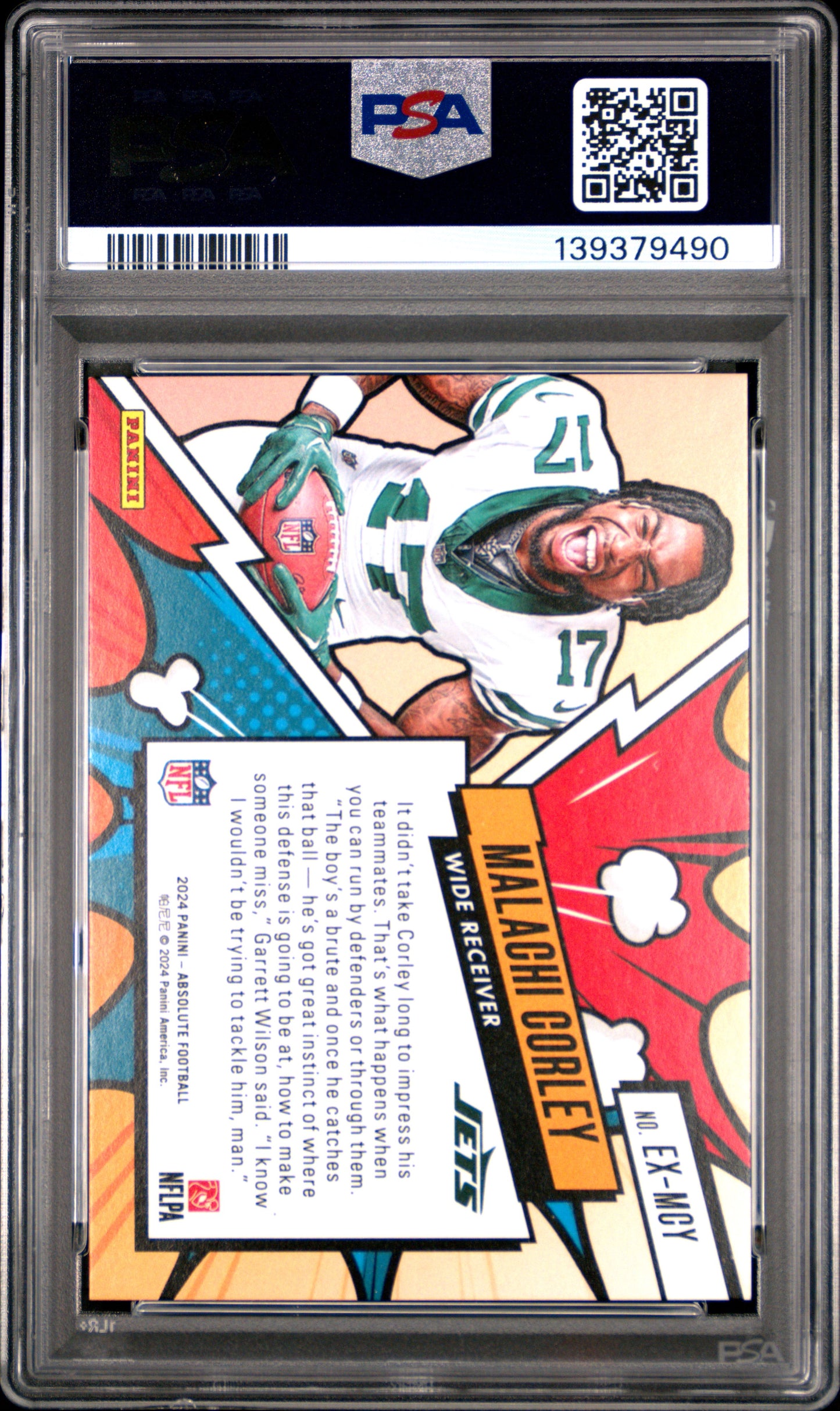 2024 Panini Absolute Explosive Malachi Corley #EXMCY PSA 10