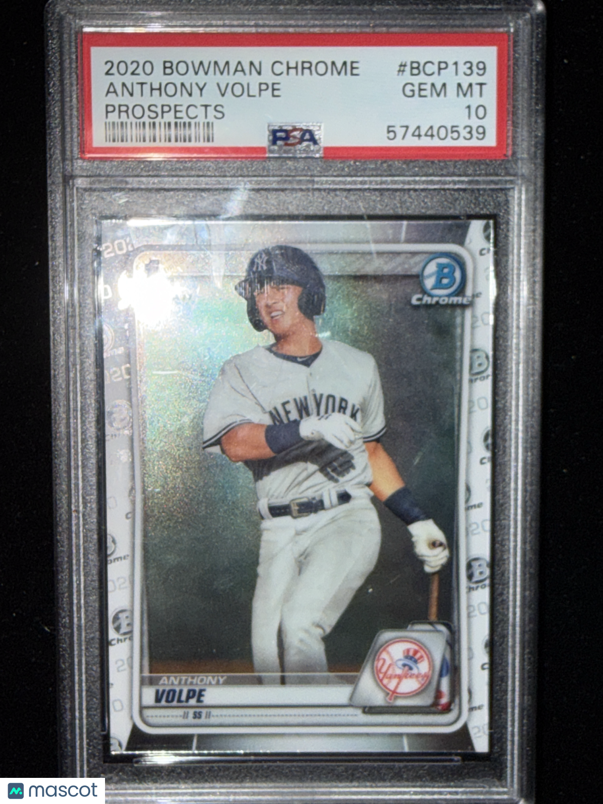 2020 Bowman Chrome Prospects Anthony Volpe #BCP139 PSA 10