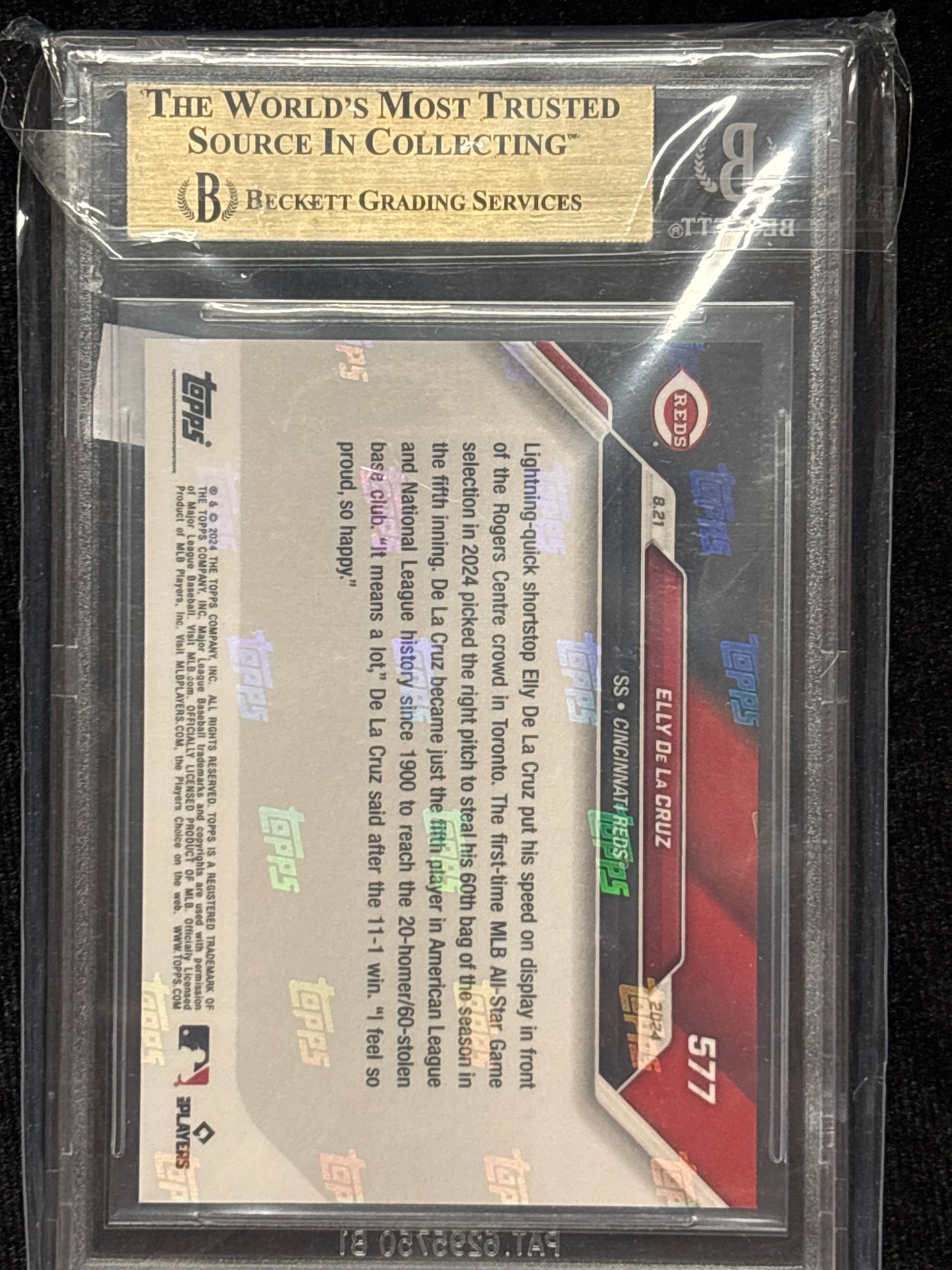 2024 Topps Now Elly De La Cruz #577 /26246 BGS 10