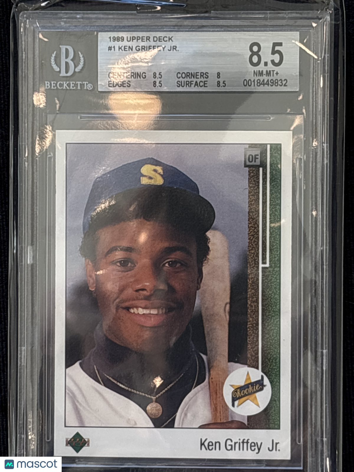 1989 Upper Deck Ken Griffey Jr. #1 Rookie BGS 8.5