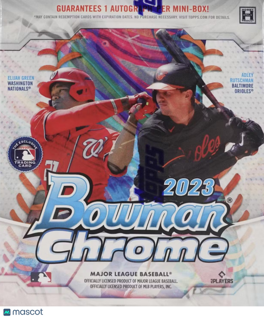 2023 Bowman Chrome Baseball Hobby Box