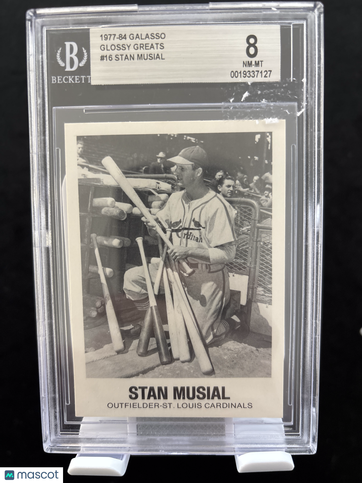 1977 Galasso Glossy Greats Stan Musial #16 BVG 8