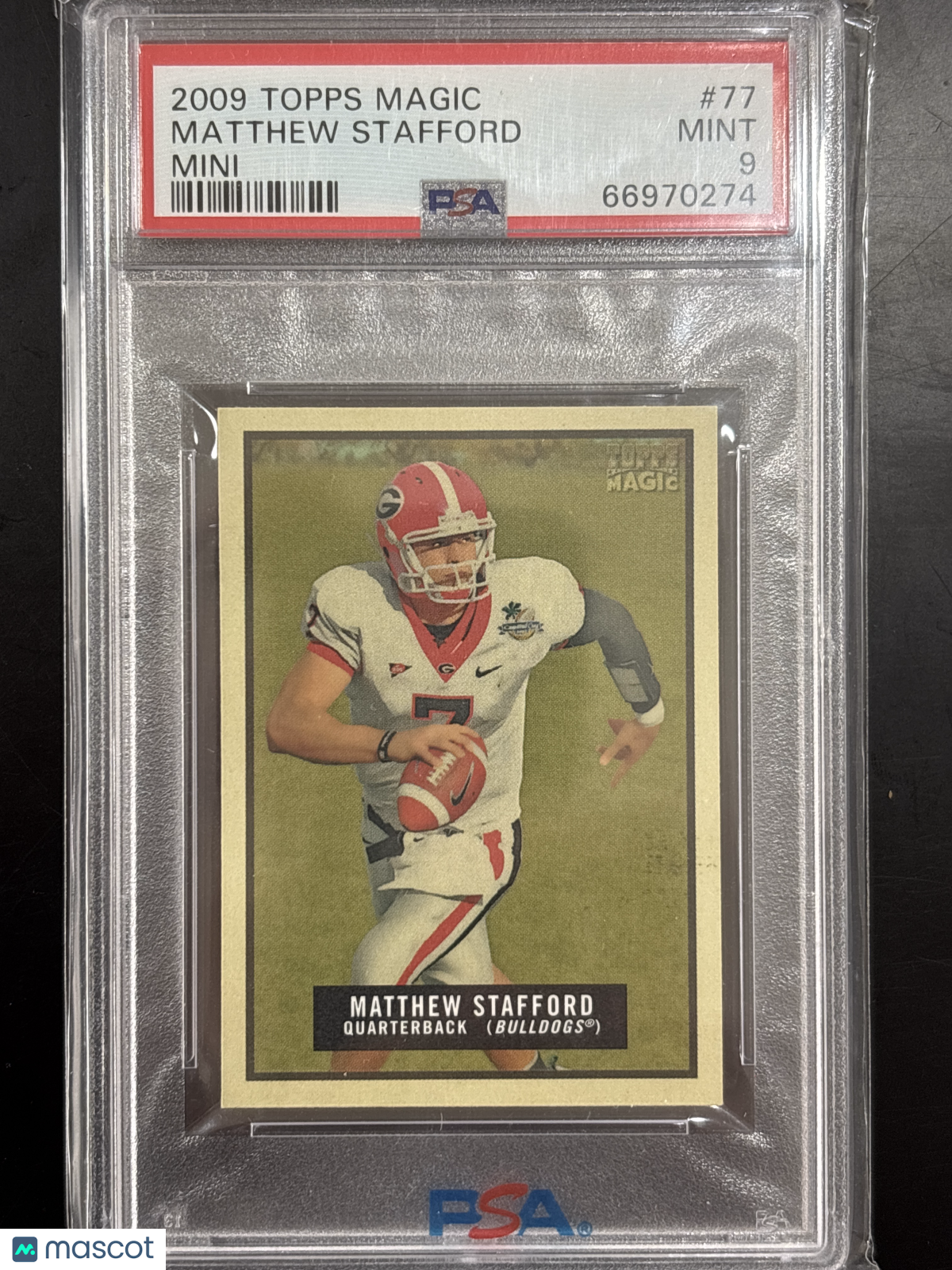 2009 Topps Magic Matthew Stafford #77 Mini PSA 9