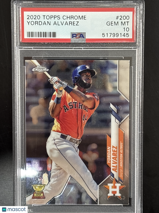 2020 Topps Chrome Yordan Alvarez #200 PSA 10