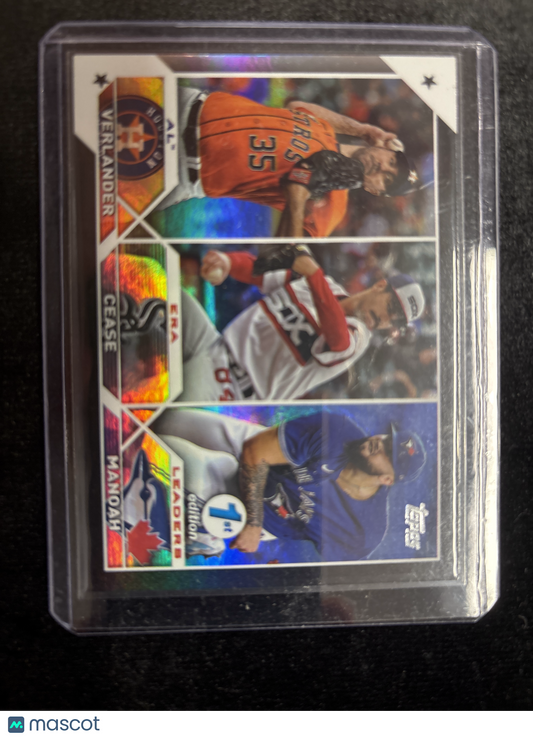 2023 Topps Alek Manoah Dylan Cease Justin Verlander #311 10/25 (First Edition)