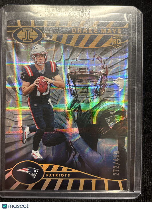 2024 Panini Illusions Football Drake Maye #59 Holofoil RC 272/499