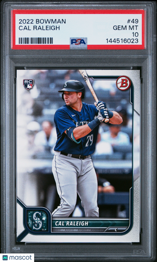 2022 Bowman Cal Raleigh #49 PSA 10