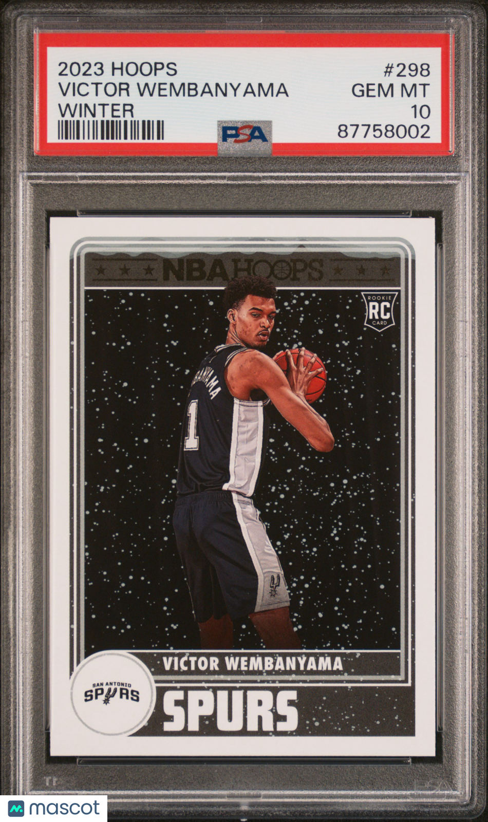 2023 Panini NBA Hoops Victor Wembanyama #298 Winter PSA 10