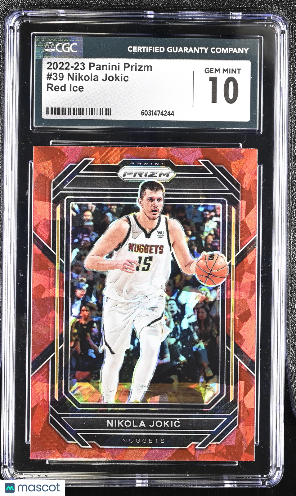 2022-23 Panini Prizm Nikola Jokic #39 Red Ice CGC 10