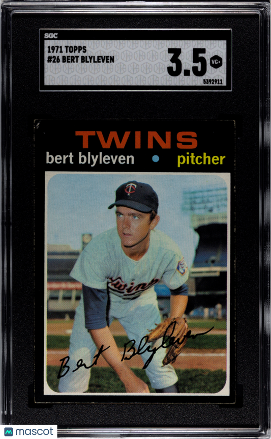 1971 Topps Bert Blyleven #26 SGC 3.5