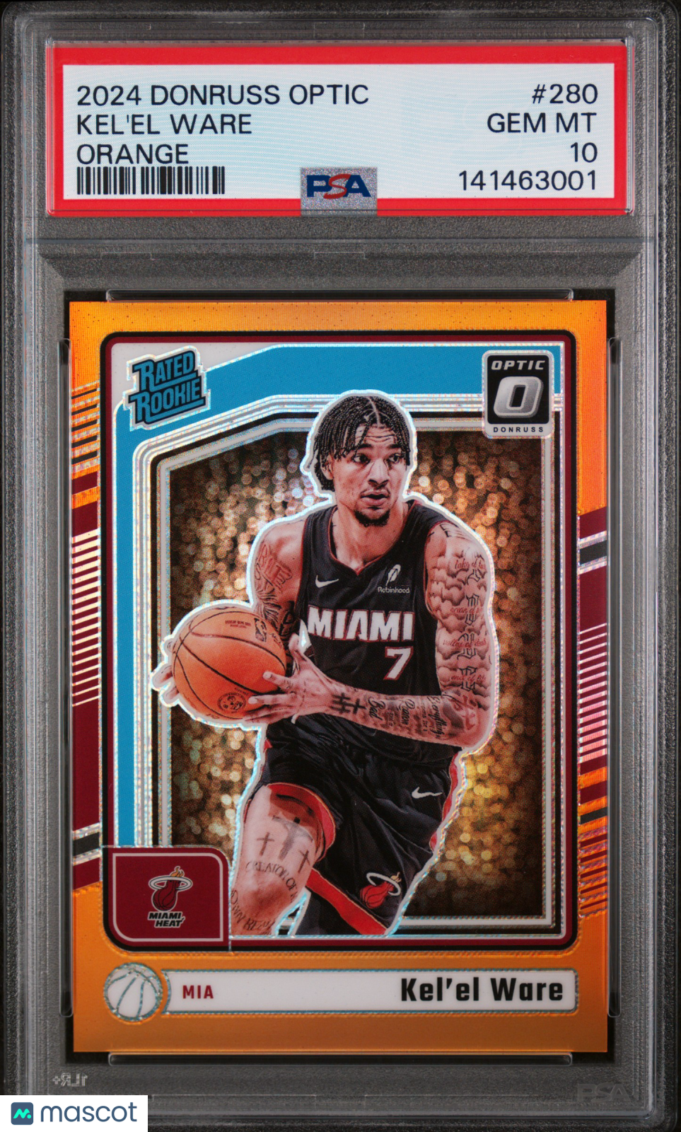 2024 Panini Donruss Optic Kel'el Ware #280 Orange PSA 10