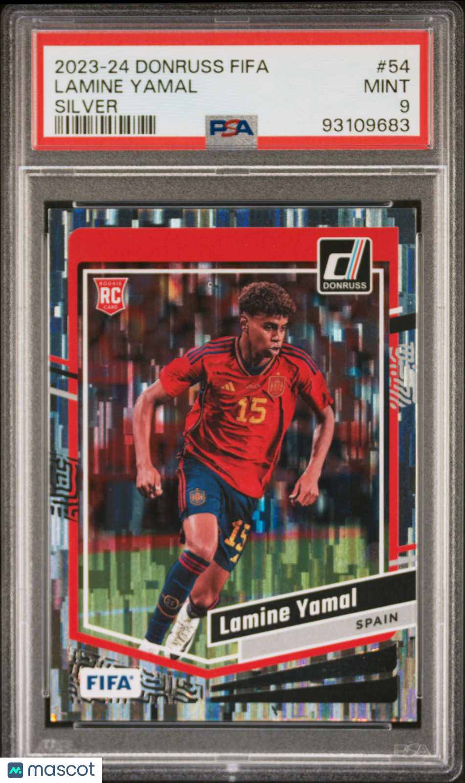 2023-24 Panini Donruss FIFA Lamine Yamal #54 Silver PSA 9