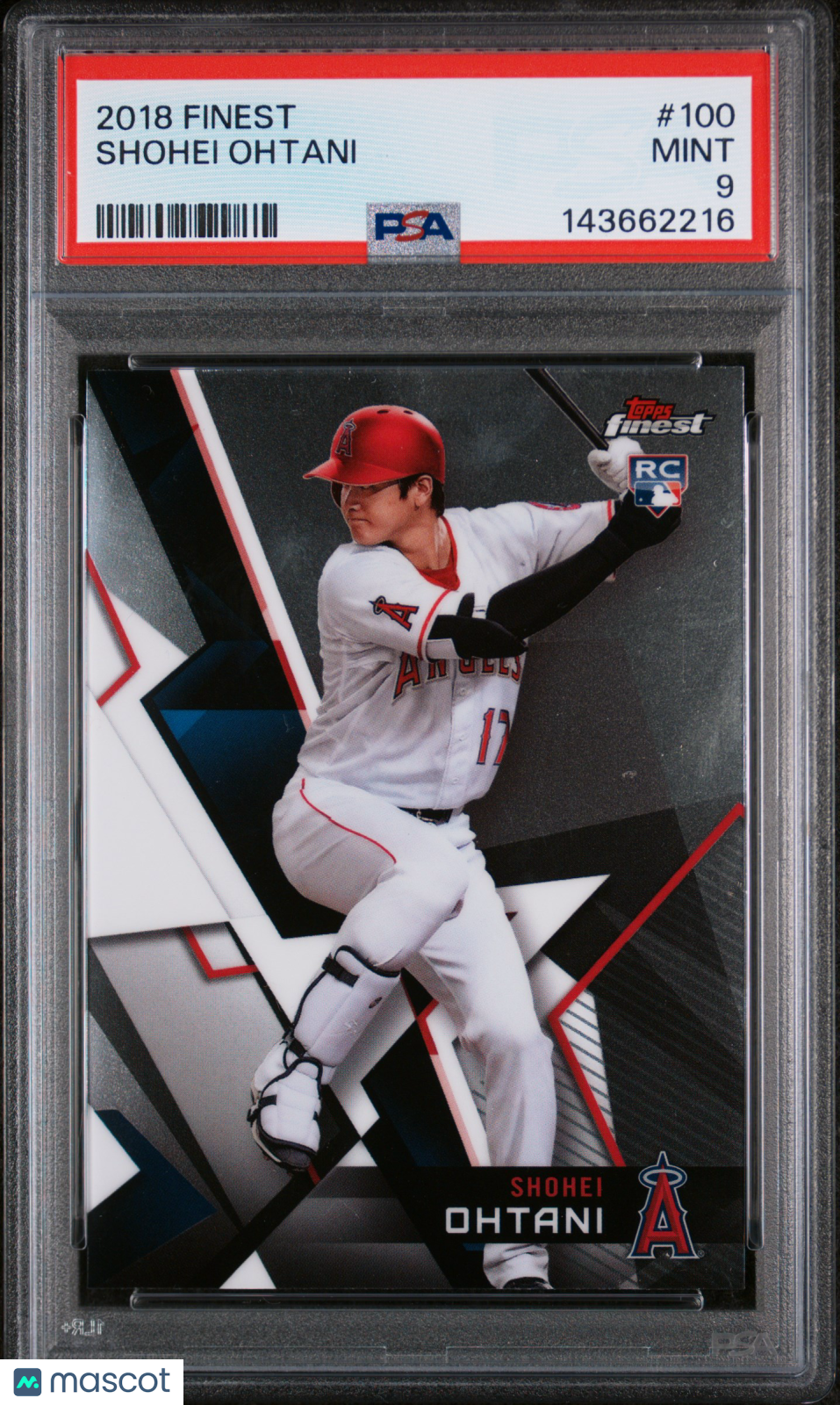 2018 Finest Shohei Ohtani #100 PSA 9