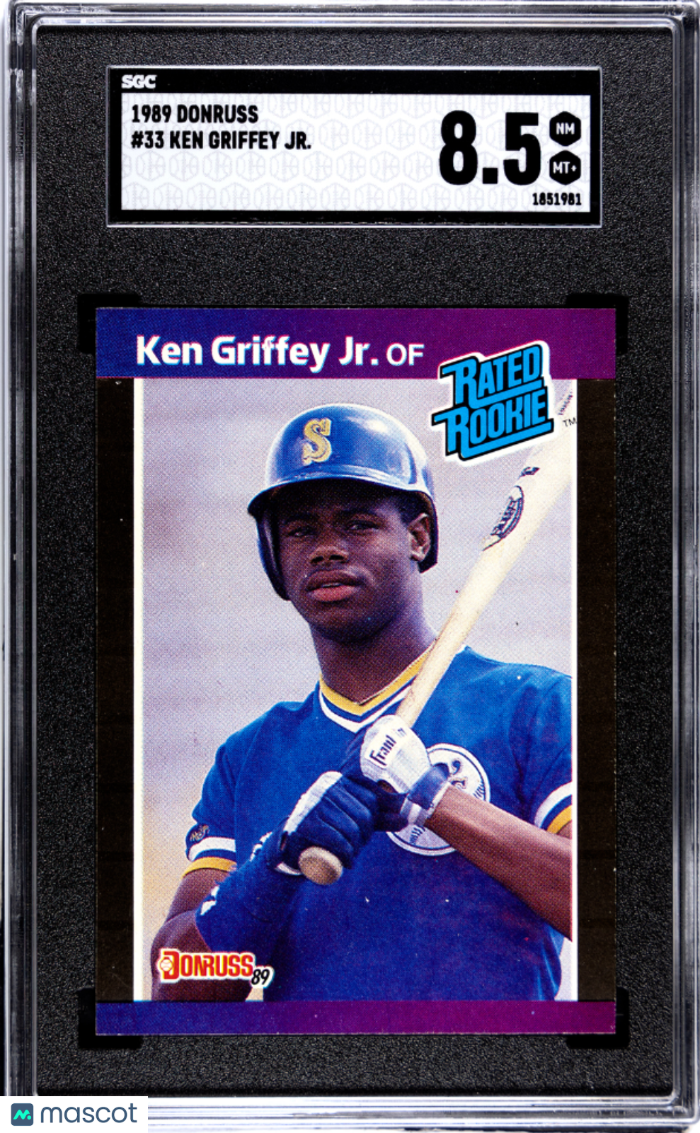 1989 Donruss Ken Griffey JR. #33 SGC 8.5