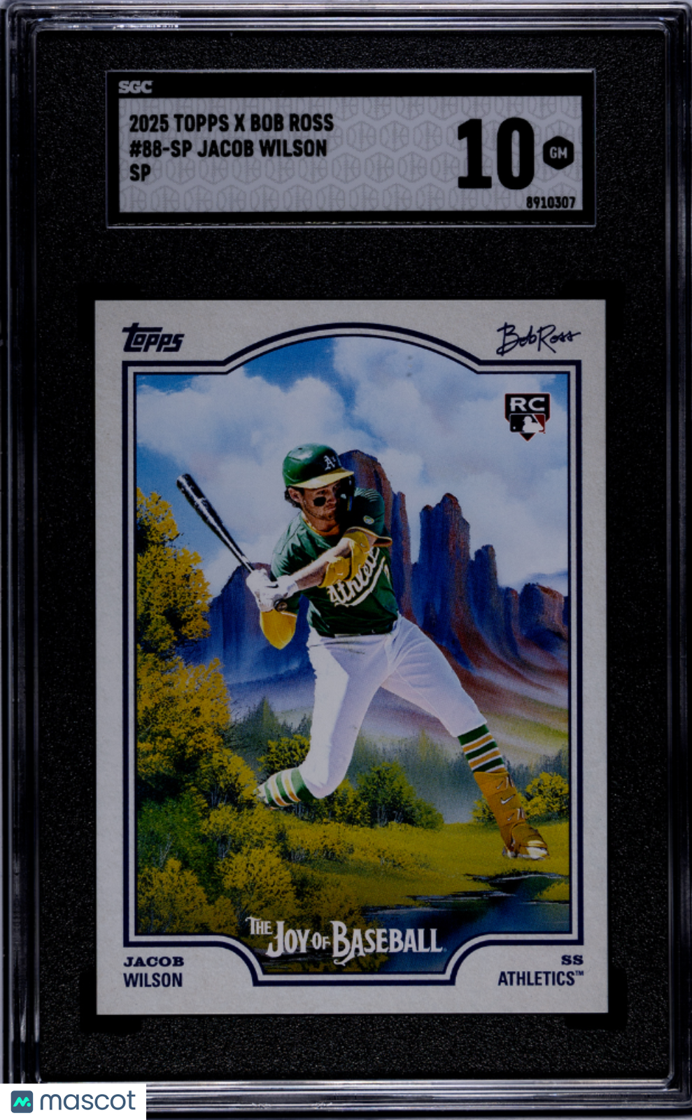 2025 Topps X Bob Ross Jacob Wilson #88-SP SP SGC 10
