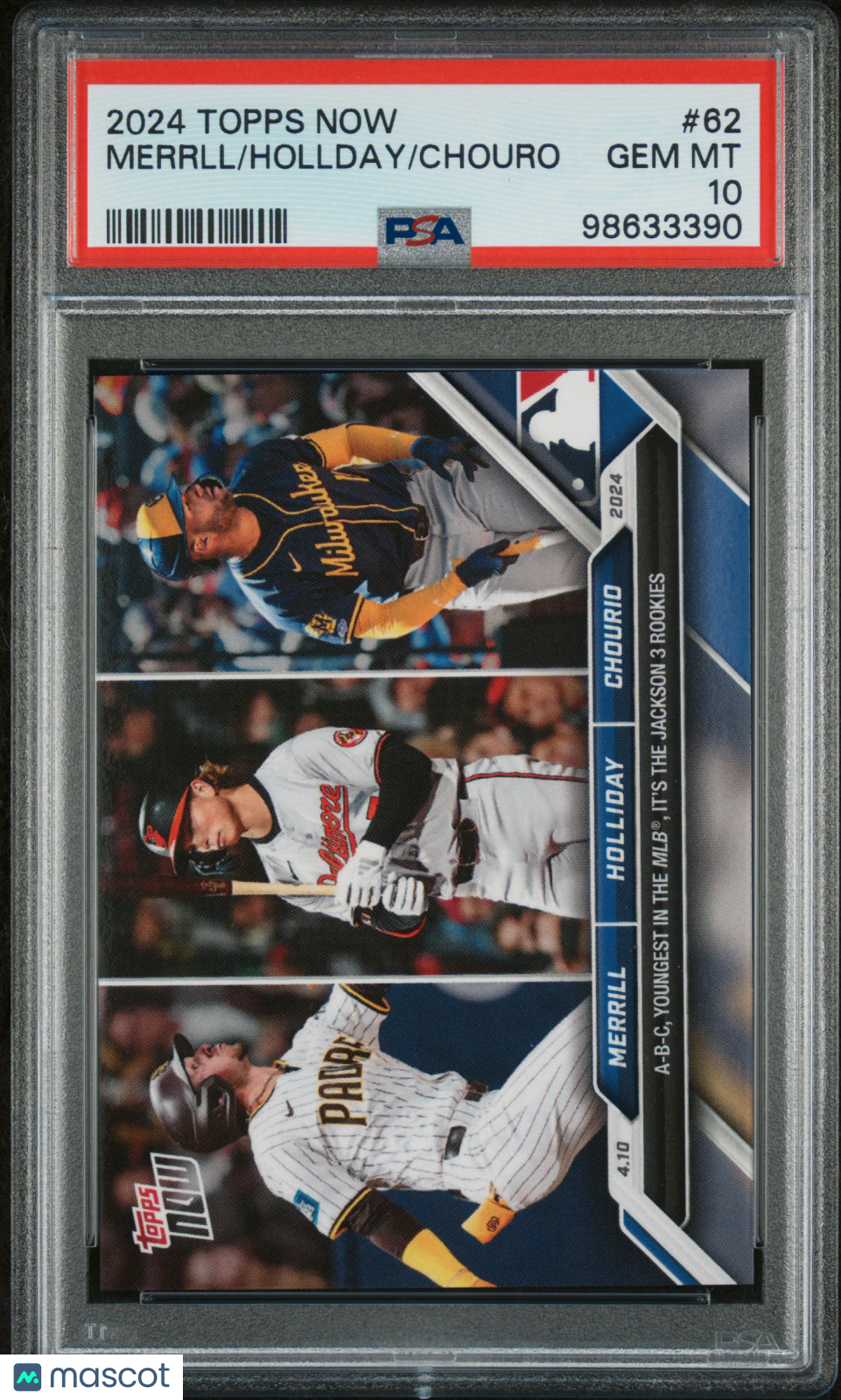 2024 Topps Now Chouro Hollday Merrll #62 PSA 10