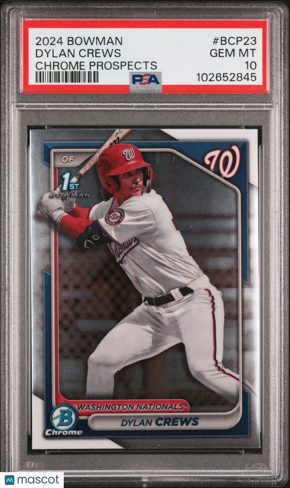 2024 Bowman Chrome Prospects Dylan Crews #BCP23 PSA 10