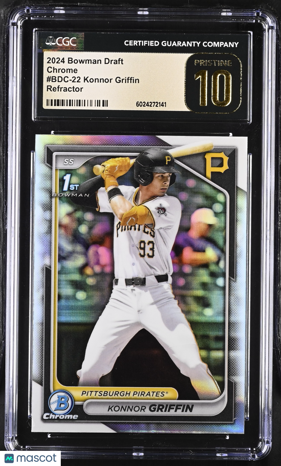 2024 Bowman Draft Konnor Griffin #BDC-22 Refractor Chrome CGC 10