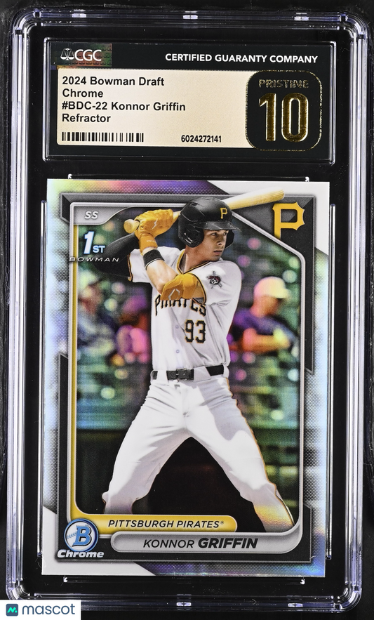 2024 Bowman Draft Konnor Griffin #BDC-22 Refractor Chrome CGC 10