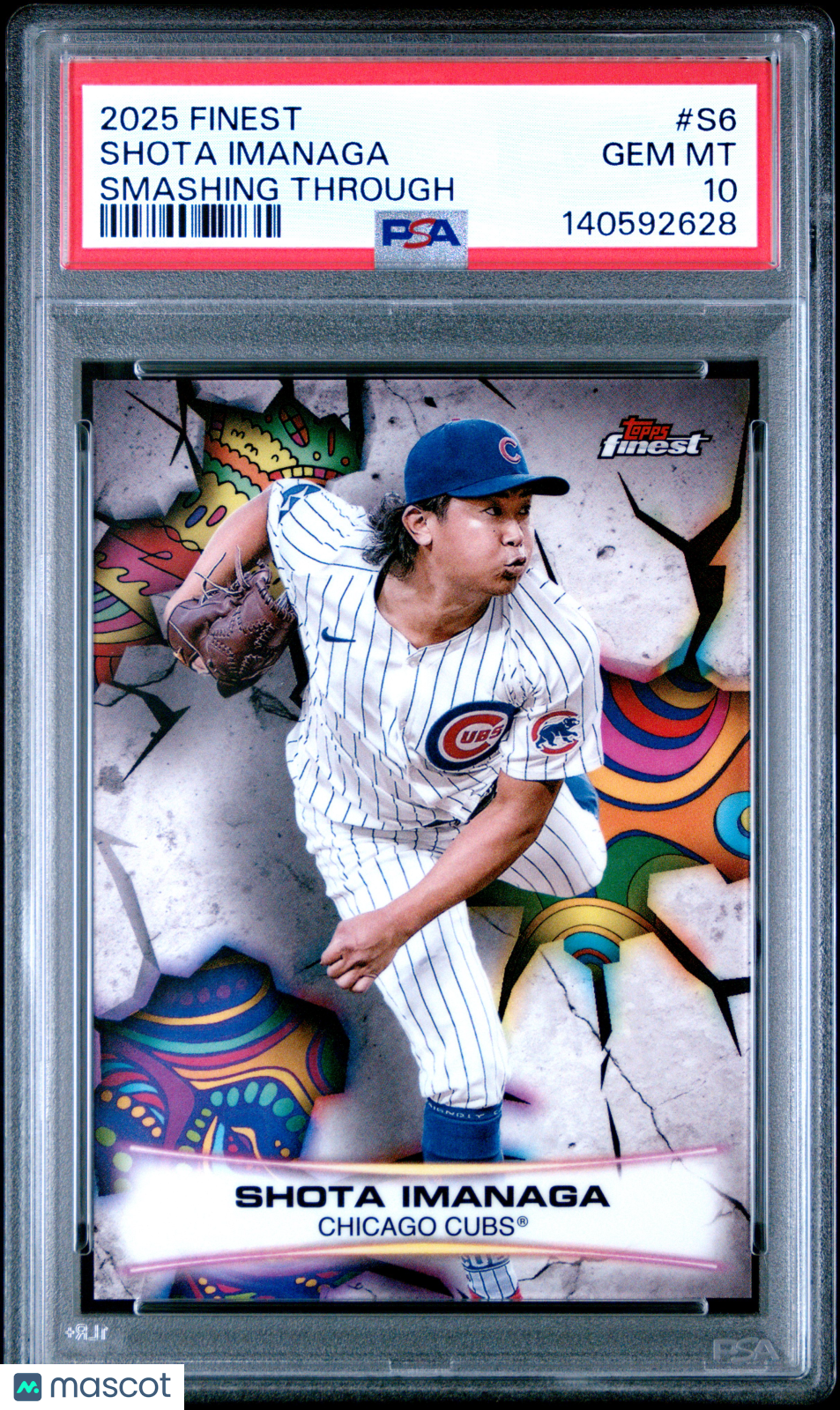 2025 Topps Finest Smashing Through Shota Imanaga #S6 PSA 10