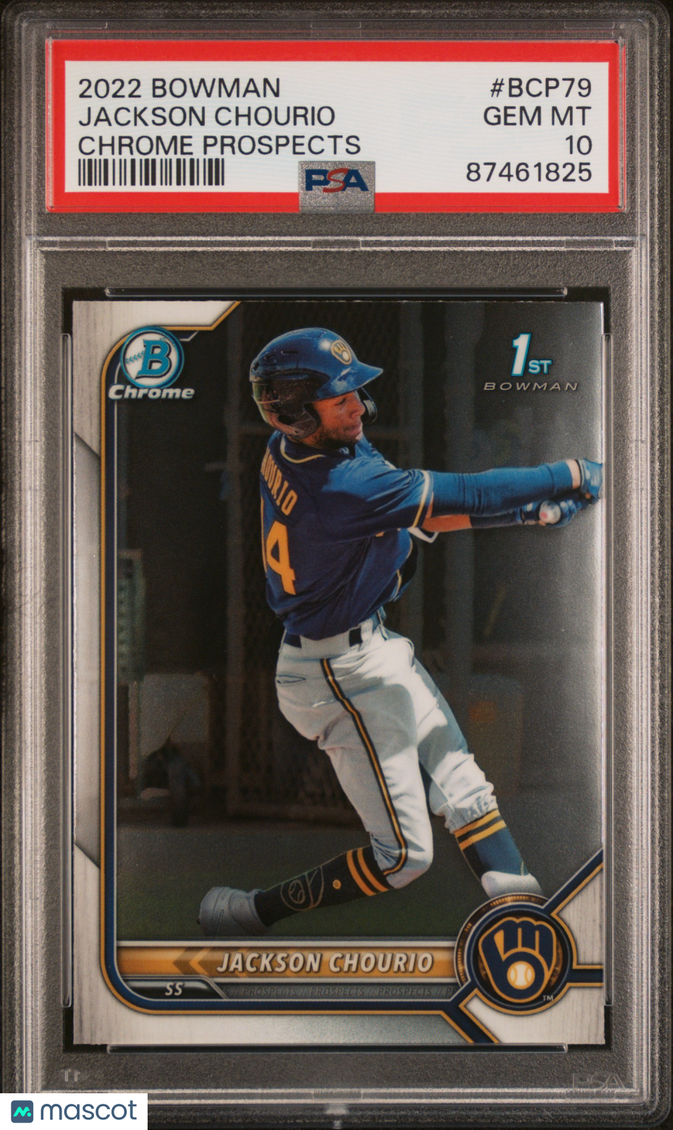 2022 Bowman Chrome Prospects Jackson Chourio #BCP79 PSA 10