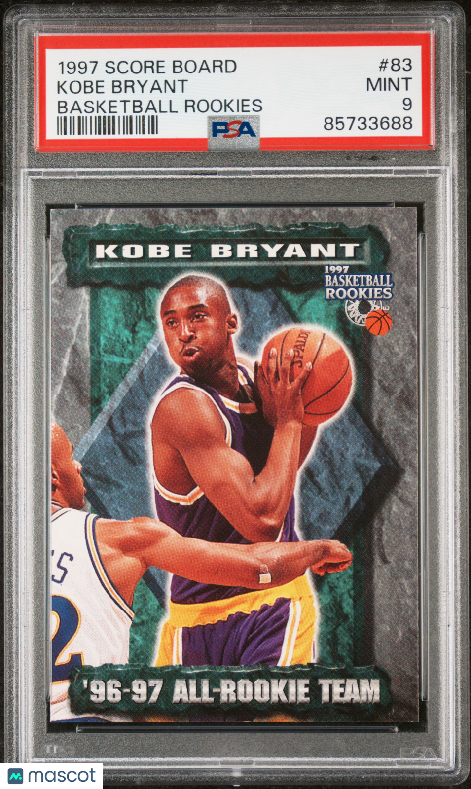 1997 Score Board Basketball Rookies Kobe Bryant #83 PSA 9