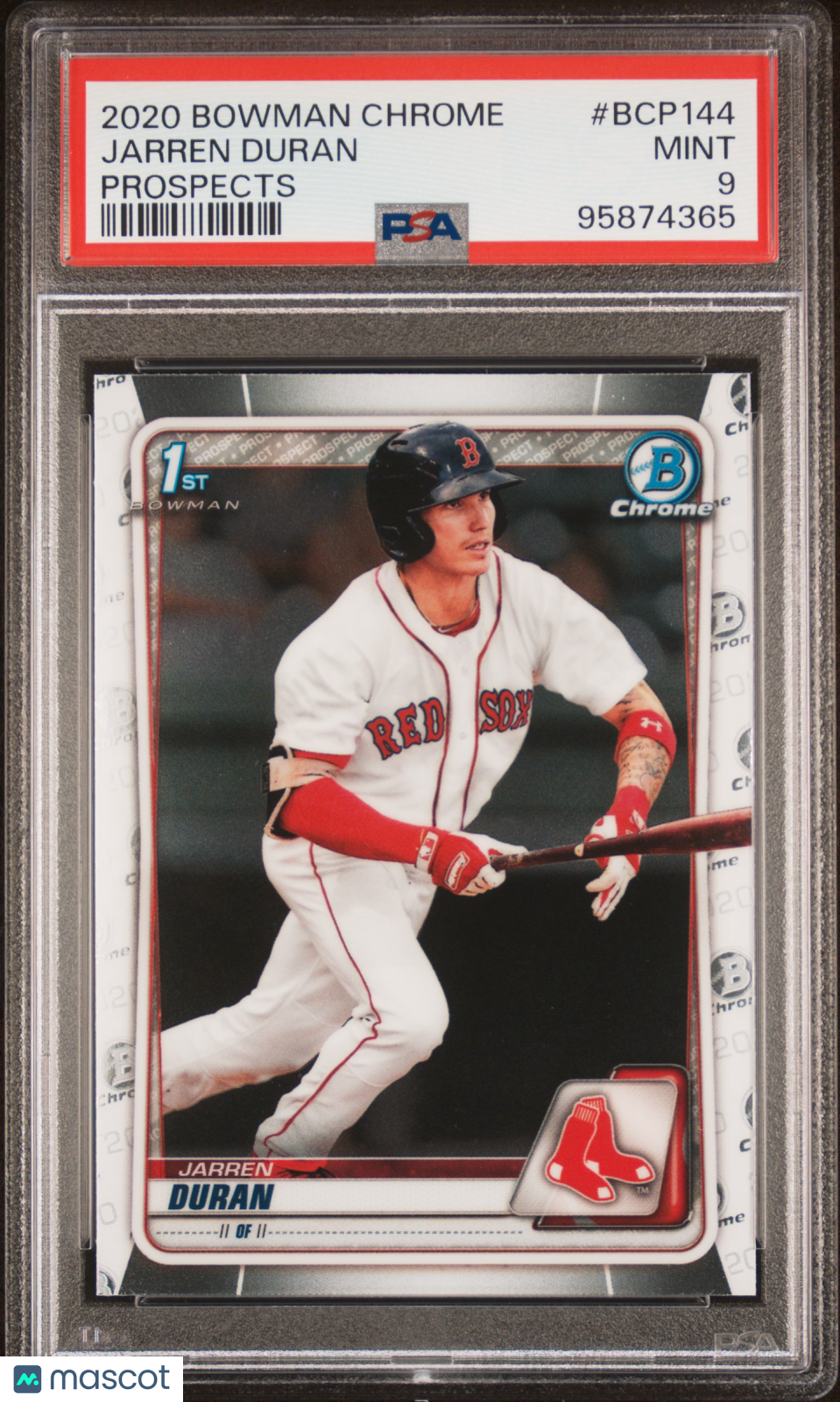 2020 Bowman Chrome Prospects Jarren Duran #BCP144 PSA 9