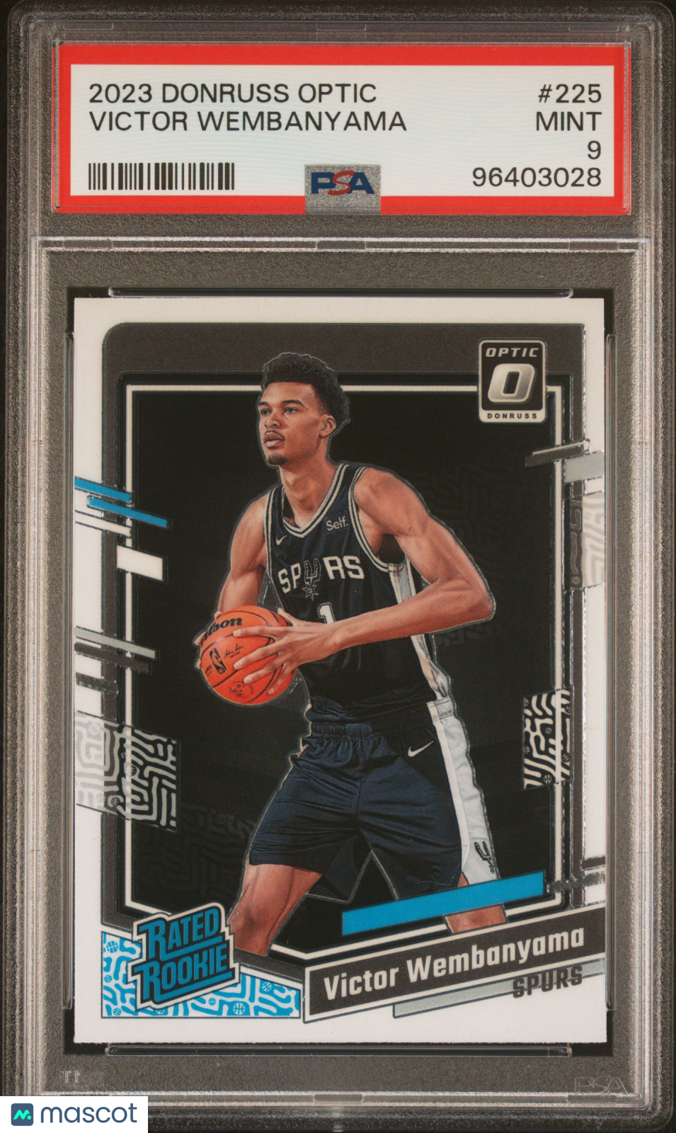 2023 Panini Donruss Optic Victor Wembanyama #225 PSA 9