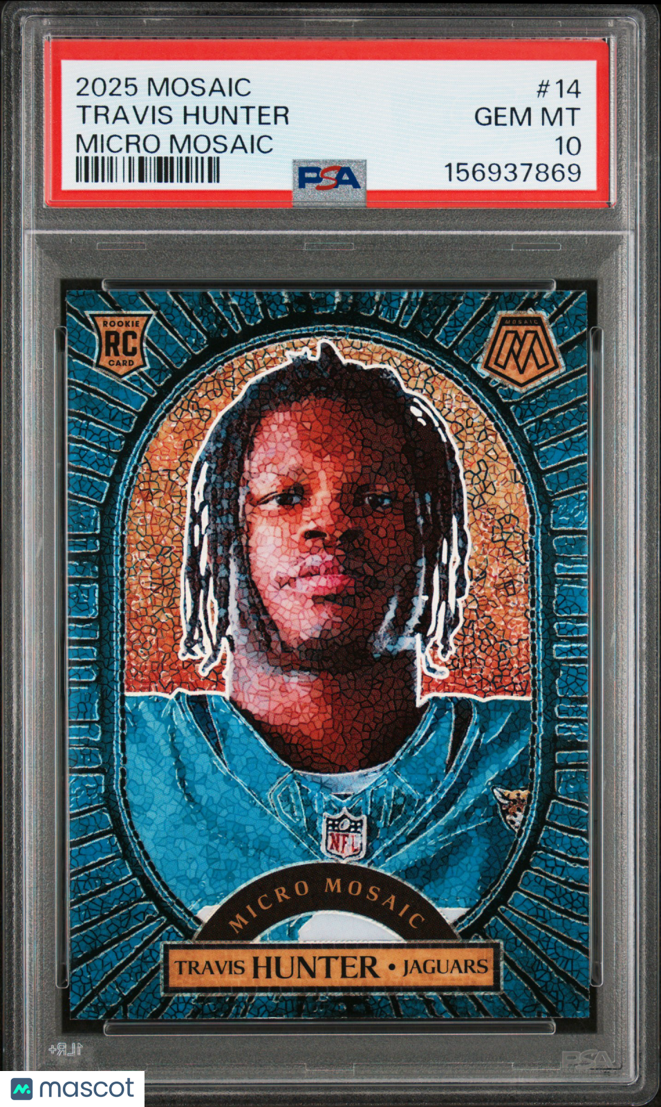 2025 Panini Mosaic Micro Mosaic Travis Hunter #14 PSA 10