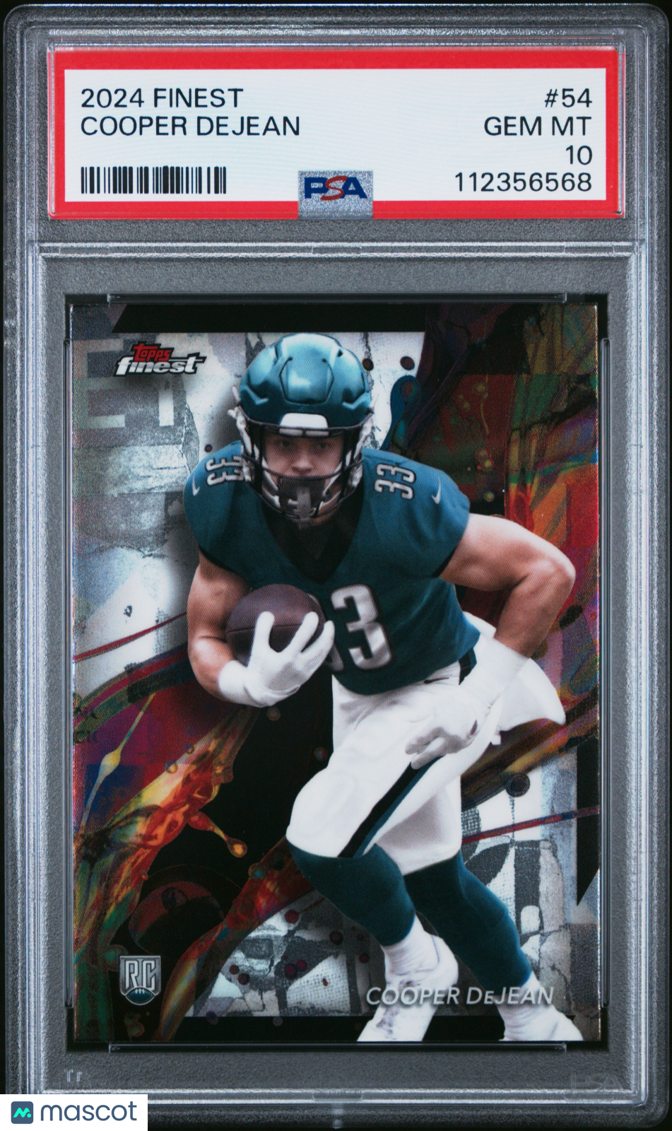 2024 Topps Finest Cooper Dejean #54 PSA 10