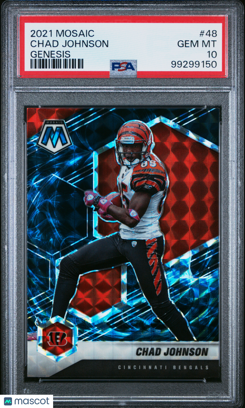 2021 Panini Mosaic Chad Johnson #48 Genesis PSA 10