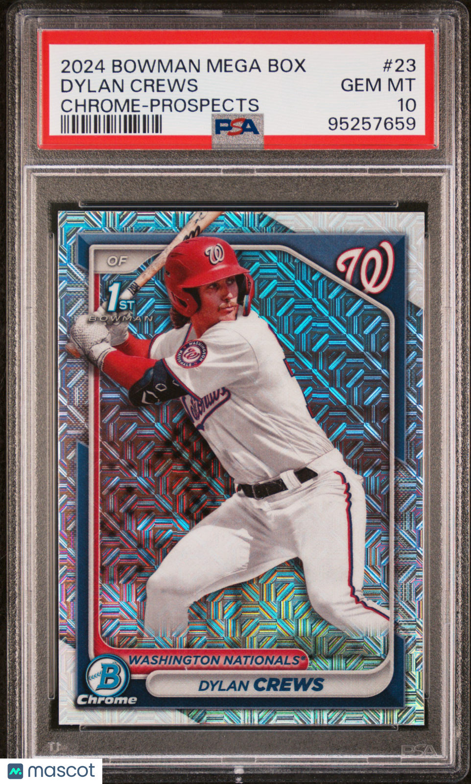 2024 Bowman Mega Box Chrome Prospects Dylan Crews #23 PSA 10