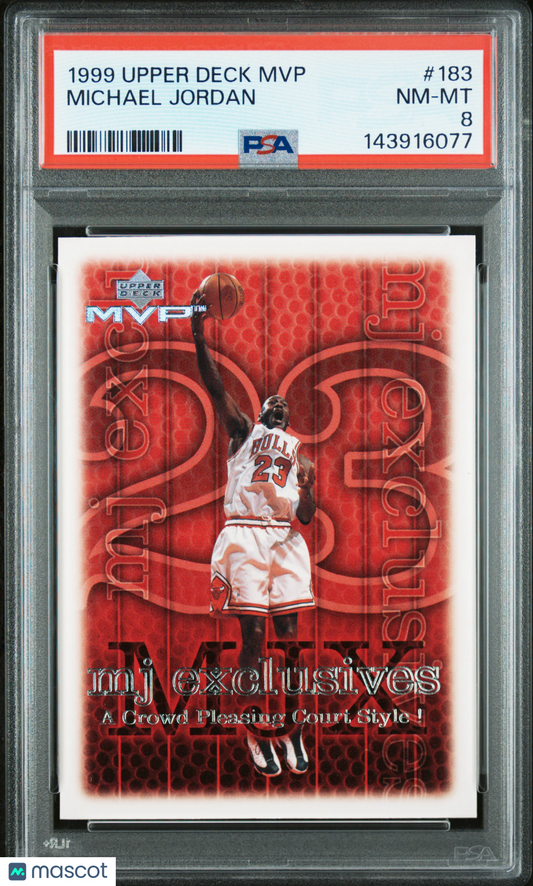 1999 Upper Deck MVP Michael Jordan #183 PSA 8