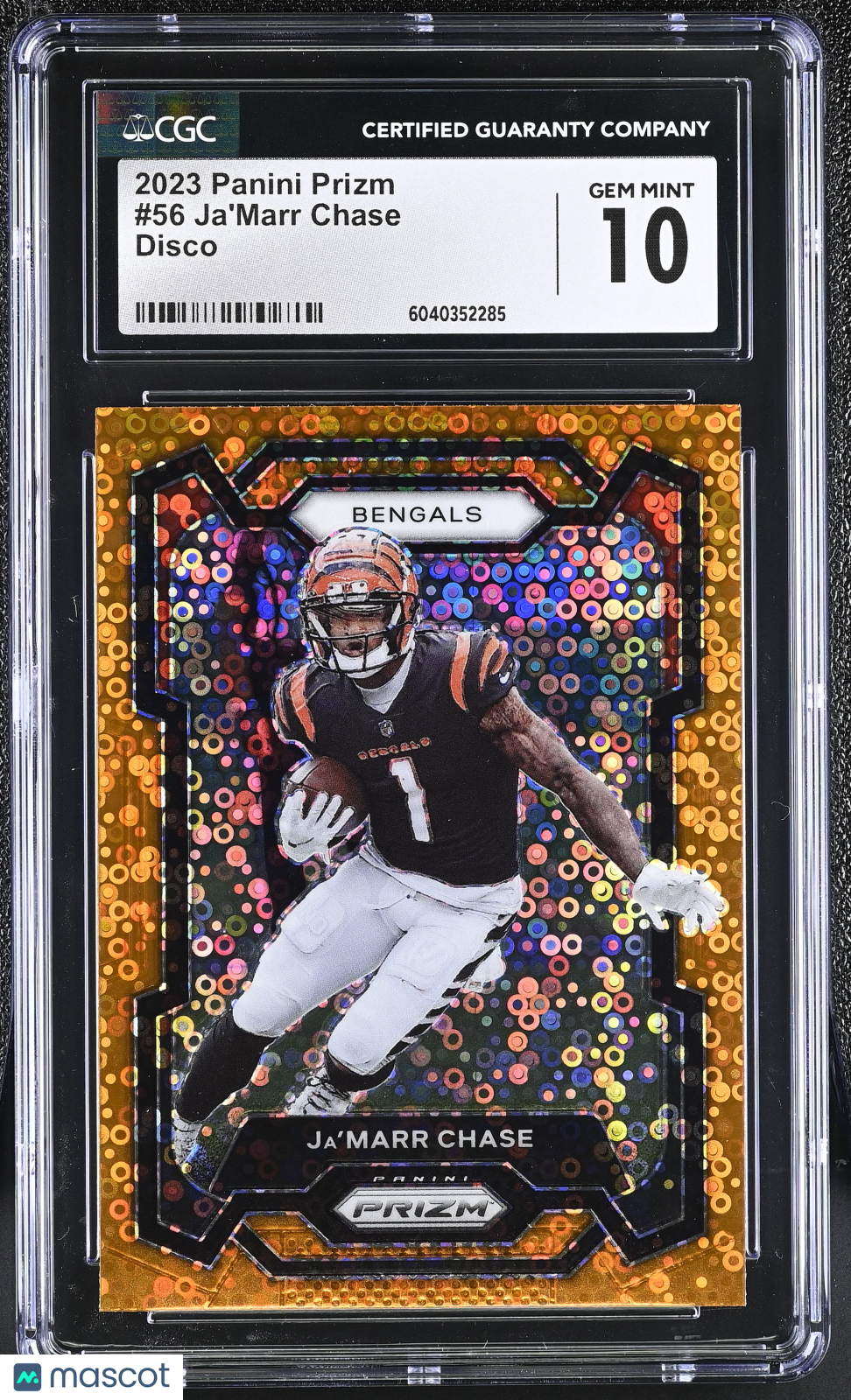 2023 Panini Prizm Ja'Marr Chase #56 Disco CGC 10