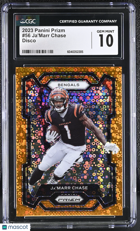 2023 Panini Prizm Ja'Marr Chase #56 Disco CGC 10