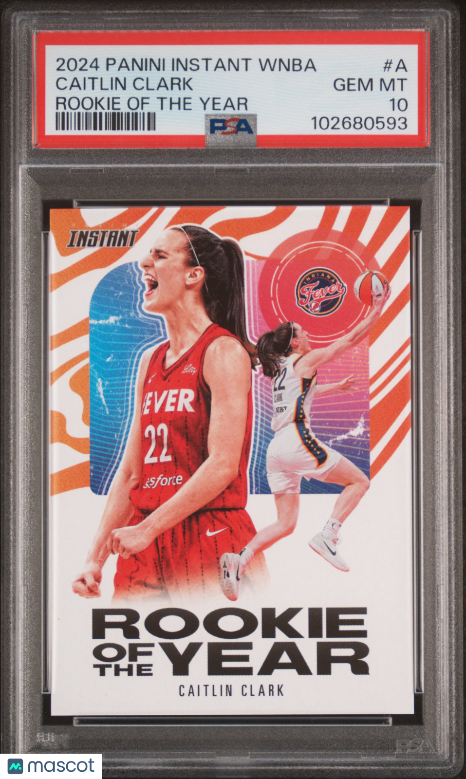 2024 Panini Instant WNBA Rookie Of The Year Caitlin Clark #A PSA 10