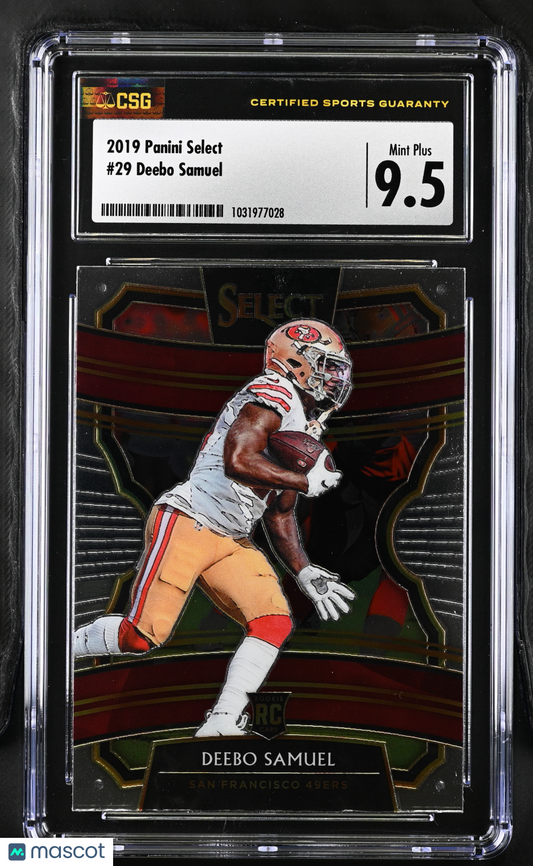 2019 Panini Select Deebo Samuel #29 CGC 9.5