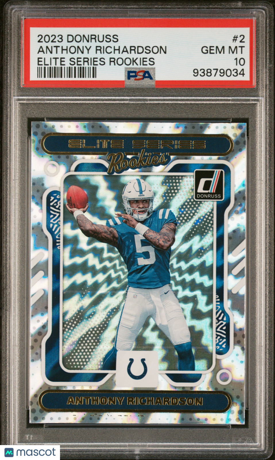 2023 Panini Donruss Elite Series Rookies Anthony Richardson #2 PSA 10